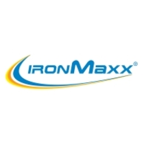 Ironmaxx logo blau auf weiss